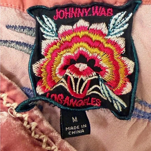 Johnny Was Pink Embroidered Boho Top - Women’s Medium - NWOT - Floral Festival - Picture 9 of 9